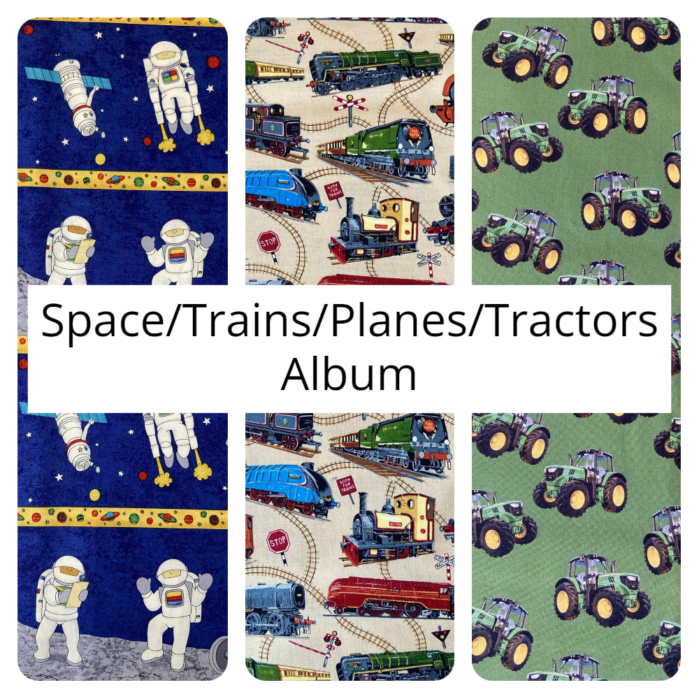 Fabric - Space/Trains/Planes/Tractors